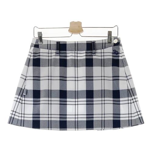 PEARLY GATES パーリーゲイツ プリーツスカート チェック柄 グレー系