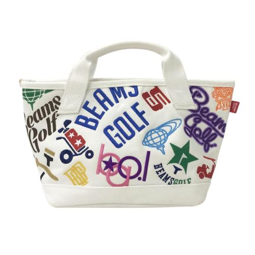 BEAMS GOLF ビームスゴルフ カートバッグ チェック柄 イエロー系