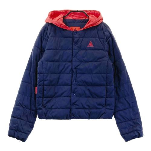 キャロウェイ　中綿フリースパーカー　callaway CALLAWAY キャロウェイ 2WAY 中綿ジャケット パーカー 総柄 ネイビー系