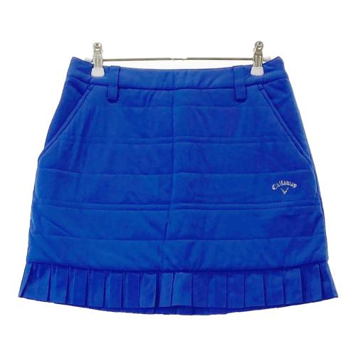 CALLAWAY キャロウェイ 中綿スカート ボタニカル柄 ブルー系 サイズ