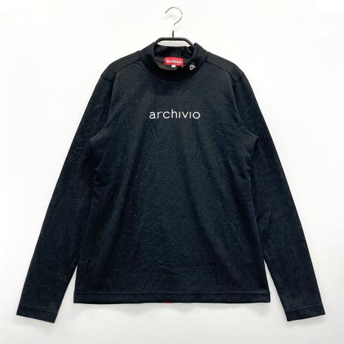 ARCHIVIO アルチビオ 2023年モデル ハイネック 長袖Tシャツ ロゴ