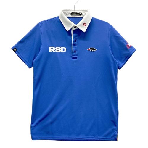 ROUGH&SWELL ラフアンドスウェル 襟付 半袖Tシャツ ブルー系 サイズ：L