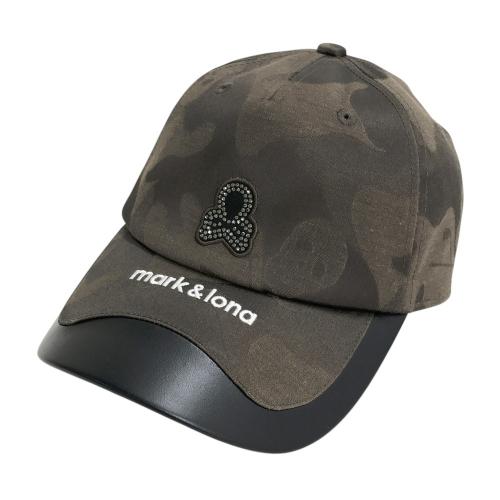 MARK&LONA マークアンドロナ キャップ メッシュ スカル カモフラ柄 MARK&LONA マークアンドロナ メッシュ キャップ ネイビー系 M ゴルフ
