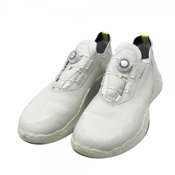 【新品、未使用】ECCO エコー　ゴルフシューズ 42 ホワイト26.5㌢ 新品、未使用】ECCO エコー ゴルフシューズ 42 ホワイト26.5