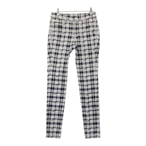 PEARLY GATES パーリーゲイツ ストレッチパンツ チェック柄 グレー系