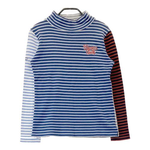 BEAMS GOLF ビームスゴルフ ハイネック 長袖Tシャツ ボーダー柄