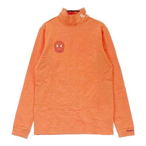 サイズ：1 PEARLY GATES パーリーゲイツ 2023年 長袖ハイネックTシャツ  オレンジ系 [240101552109] ゴルフウェア レディース ストスト PEARLY GATES パーリーゲイツ 2023年 長袖ハイネックTシャツ オレンジ