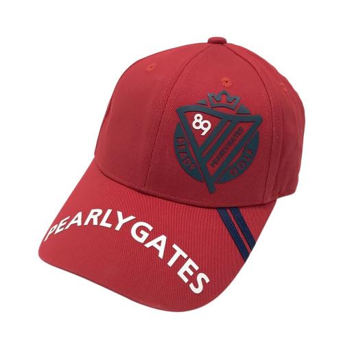 PEARLY GATES パーリーゲイツ キャップ チェック柄 レッド系 ランク：A