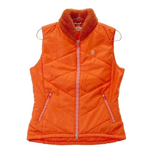 MUNSING WEAR マンシングウェア JWLK654 ; 中綿 ジップベスト 総柄