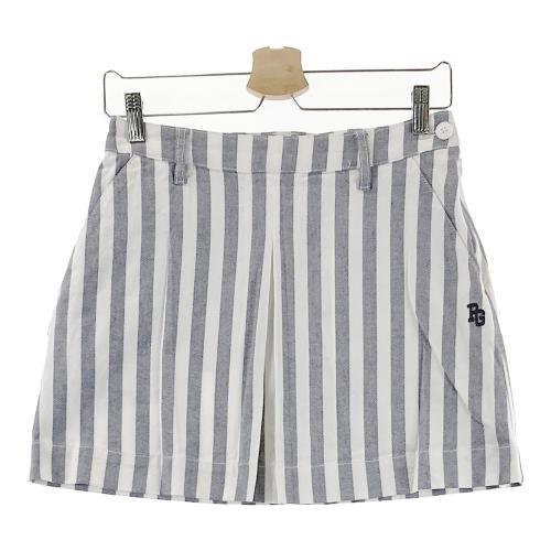 PEARLY GATES パーリーゲイツ ストレッチスカート 麻混 ストライプ柄