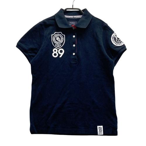 PEARLY GATES 30周年ネイビー ポロシャツ PEARLY GATES パーリーゲイツ 30周年 ワッペン付き 半袖ポロシャツ