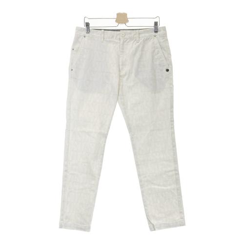 新品 セントアンドリュース イングリッシュ総柄 ストレッチ パンツ 白 M ST ANDREWS セントアンドリュース ストレッチパンツ 総柄