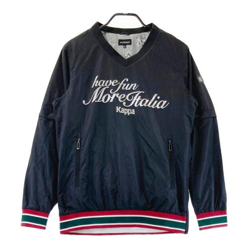 未使用 KAPPA カッパ ゴルフ 千鳥柄 撥水 ブルゾン 青 S ジャケット KAPPA GOLF カッパゴルフ 2WAY スニードジャケット ブルゾン ブラック