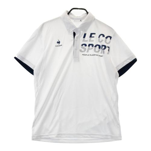 LE COQ GOLF ルコックゴルフ 半袖ポロシャツ ホワイト系 サイズ：O