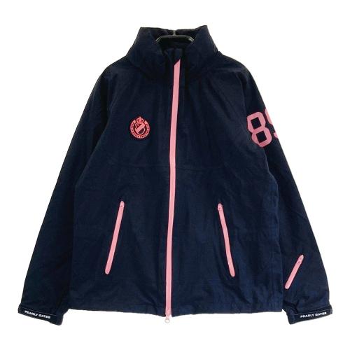 PEARLY GATES ジャケット ピンク 黒 PEARLY GATES パーリーゲイツ 2WAYナイロン ジップジャケット ブラック