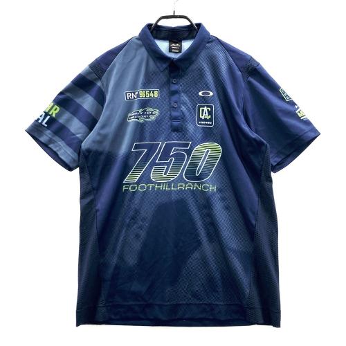 OAKLEY オークリー ジップ ナイロンジャケット 総柄 グリーン系 サイズ