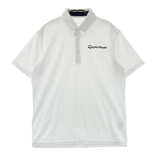 TAYLOR MADE テーラーメイド 半袖ポロシャツ ボタンダウン ホワイト系