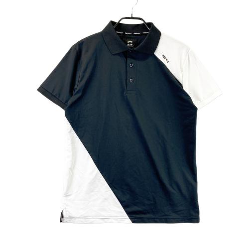 FIDES GOLF フィデスゴルフ ニット 半袖ポロシャツ ブラック系 サイズ