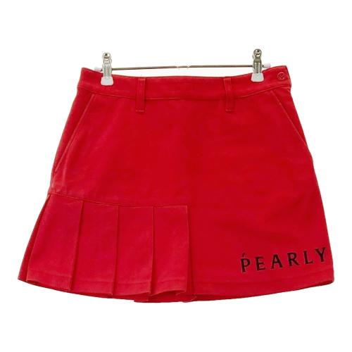 PEARLY GATES パーリーゲイツ スカート チェック総柄 レッド系 サイズ