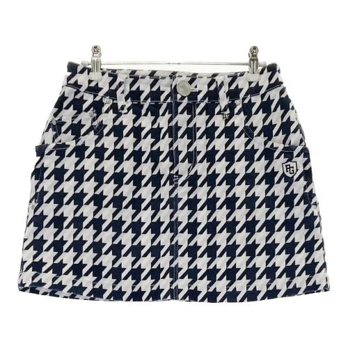 PEARLY GATES 千鳥格子柄　ニット・スカートセット PEARLY GATES パーリーゲイツ ストレッチスカート 千鳥格子柄 ホワイト