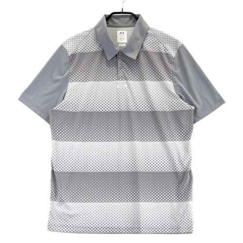 OAKLEY オークリー 半袖シャツ スカル ドット柄 グレー系 サイズ：M