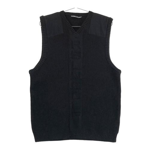 1PIU1UGUALE3 GOLF GRK048 ニットベスト 総柄 カーキ系 サイズ：5