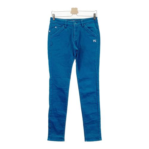 PEARLY GATES パーリーゲイツ ストレッチパンツ 総柄 ブルー系 サイズ