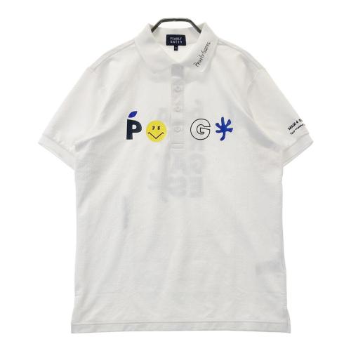 【新品 未使用】パーリーゲイツ　2025春夏新作　メンズ　半袖ポロシャツ　白　L PEARLY GATES パーリーゲイツ 2025年モデル 半袖ポロシャツ ホワイト系