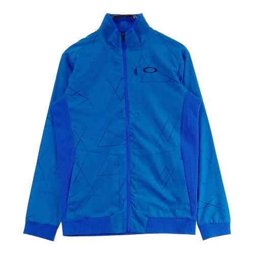 OAKLEY オークリー ジップ ナイロンジャケット 総柄 グリーン系 サイズ