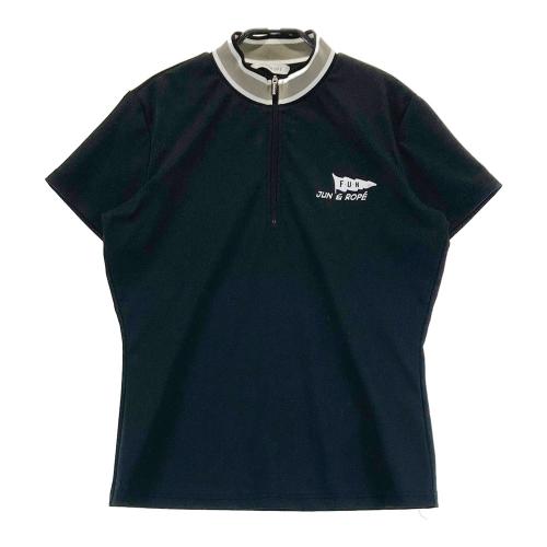 JUN&ROPE ジュン アンド ロペ ハーフジップ 半袖Tシャツ レッド系
