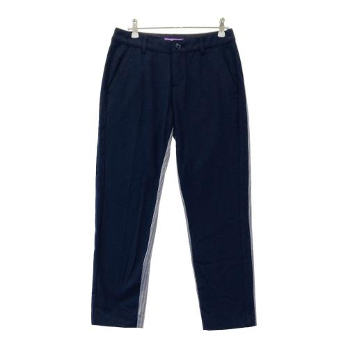 beams golfストレッチパンツ　ネイビー　未使用品 BEAMS GOLF ビームスゴルフ ストレッチパンツ ロゴ総柄 ネイビー系