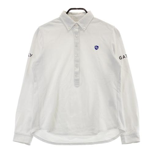 PEARLY GATES パーリーゲイツ 長袖ポロシャツ ボタンダウン ホワイト系