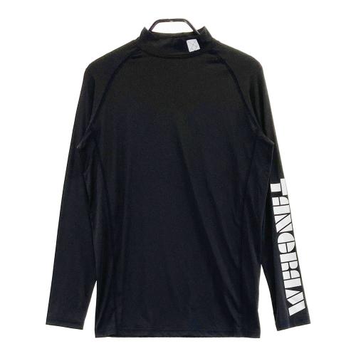 TANGRAM タングラム モックネック 長袖Tシャツ ブラック系 サイズ：M