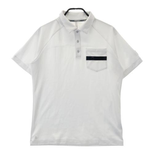 ADIDAS GOLF アディダスゴルフ HA3115 半袖ポロシャツ 総柄 ホワイト系