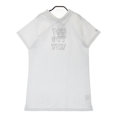 MUNSING WEAR マンシングウェア 半袖ワンピース パラソル総柄 ピンク系