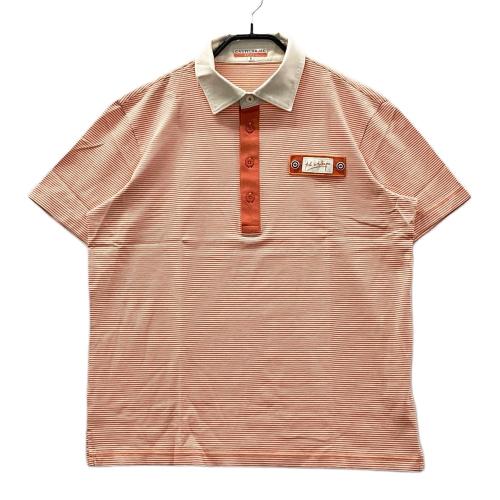 CASTELBAJAC カステルバジャック 半袖ポロシャツ ストライプ柄 グレー