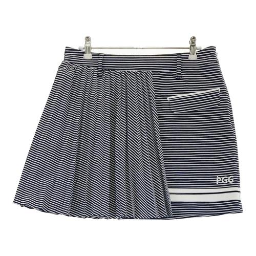 PGG PEARLY GATES パーリーゲイツ プリーツ ロングスカート ネイビー系