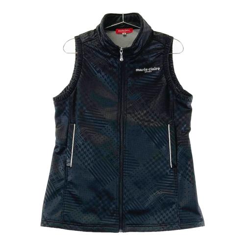 KOLWIN コルウィン 中綿 ノースリーブ ジップワンピース ブラック系