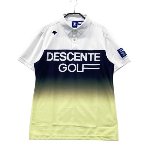 DESCENTE GOLF デサントゴルフ 半袖ポロシャツ ホワイト系 サイズ：M