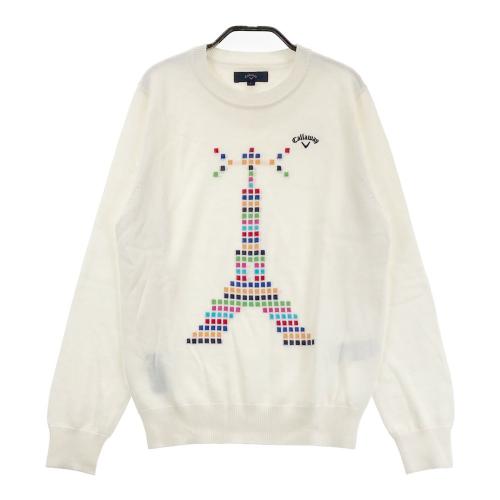 CALLAWAY キャロウェイ Vネック 長袖ニットセーター ホワイト系