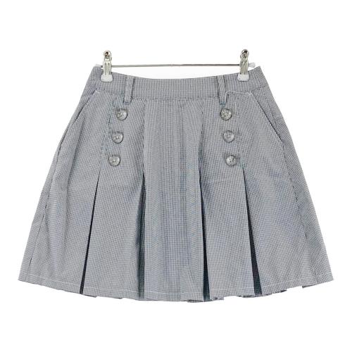 PEARLY GATES パーリーゲイツ プリーツスカート チェック柄 グレー系