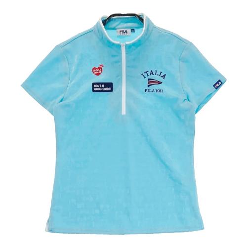［新品・未使用品］シーピージーゴルフ ハーフジップショートスリーブトップ S CPG GOLF シーピージーゴルフ ; ハーフジップ 半袖Tシャツ ブルー系
