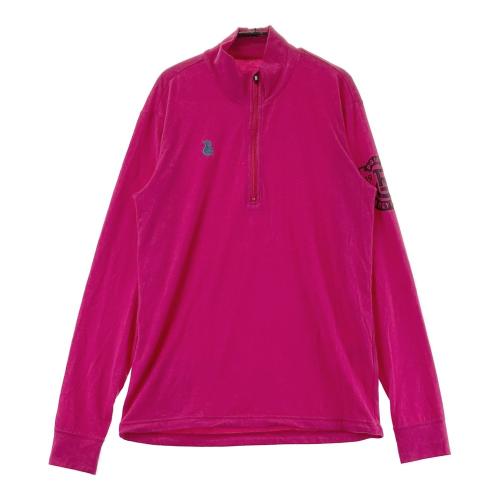 PEARLY GATES パーリーゲイツ 長袖ハーフジップTシャツ ピンク系