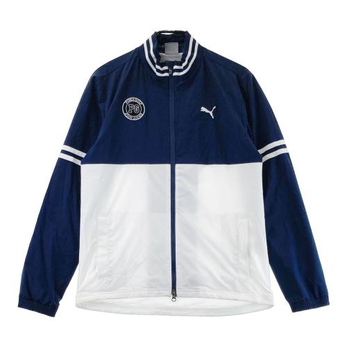 プーマゴルフ　PUMA ネイビー ダウンジャケット PUMA GOLF プーマゴルフ 裏メッシュ ジップジャケット ネイビー系