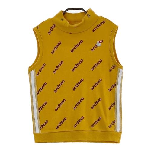 ARCHIVIO アルチビオ ウール混 タートルネック ファーベスト オレンジ