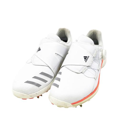 adidas 美品ゴルフシューズ ホワイト　24.5 ADIDAS GOLF アディダスゴルフ FZ2192 アディクロスZX ゴルフシューズ