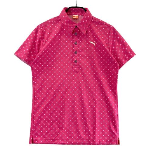 PUMA GOLF プーマゴルフ 半袖ポロシャツ ピンク系 サイズ：M ランク：A