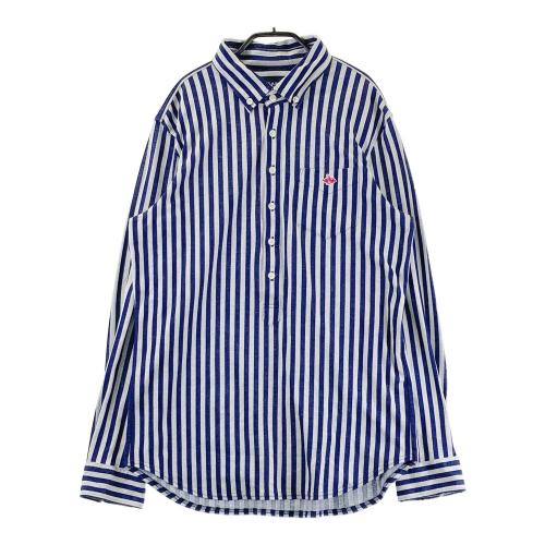 PEARLY GATES パーリーゲイツ 長袖シャツ ボタンダウン ストライプ柄