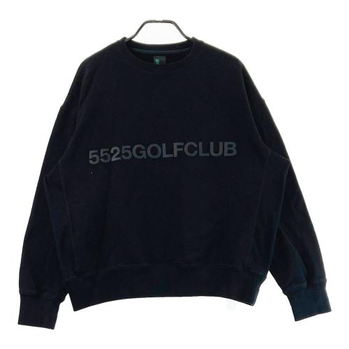 ゆーこさん商談中5525 ハイネックスウェット　ゴルフウェア　未使用 the 5525 ゴーゴーニーゴー スウェットトレーナー ブラック系 サイズ