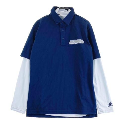 ADIDAS GOLF アディダスゴルフ 半袖ポロシャツ ネイビー系 サイズ：O